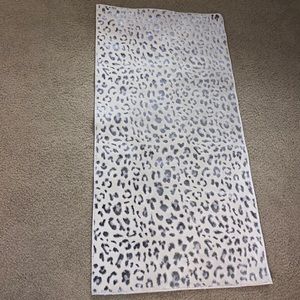 Leopard print rug